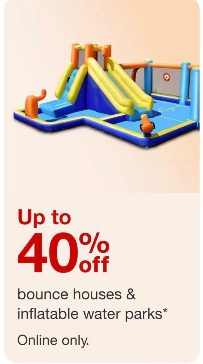 Up to 40% off bounce houses & inflatable park