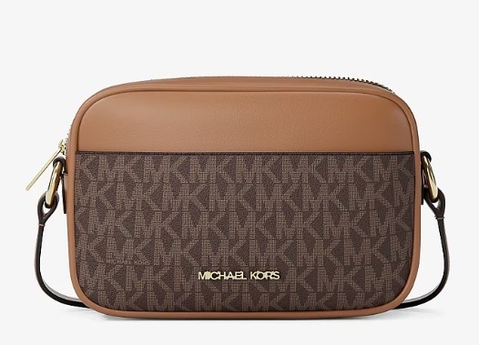 Jet Set Small Signature Logo Camera Crossbody Bag