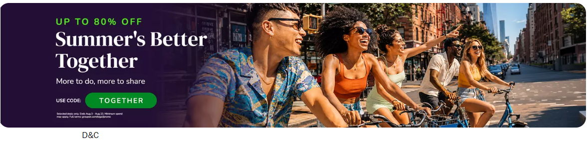 Family Days Out – Summer days out the whole crew will love.Code TOGETHER will give upto 80% off