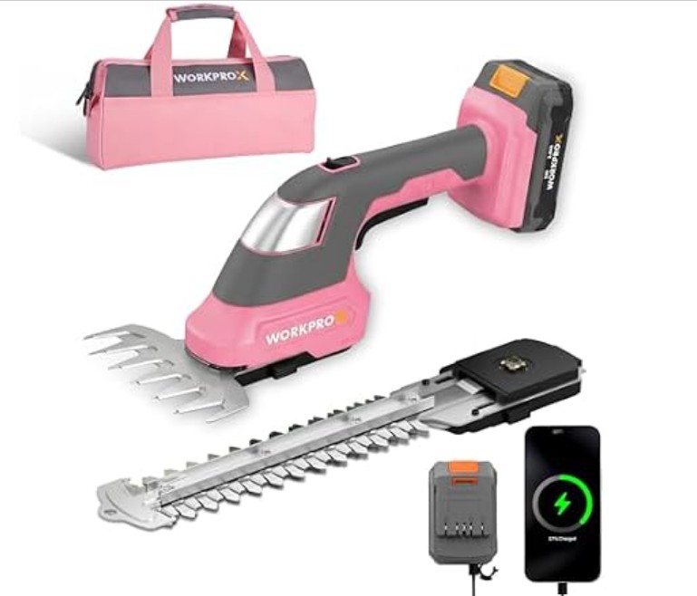 WORKPROX 20V Pink Grass Shear