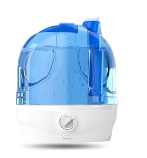 AZEUS 2.8L Ultrasonic Cool Mist Humidifier, Low Power Bedroom Humidifier with Auto Shut-Off Protection