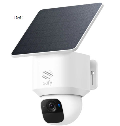 eufy – SoloCam E30, Solar Powered 2K Outdoor Security Camera, Wire-Free, 360° Pan, No Monthly Fee – White