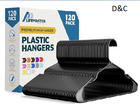 Lifemaster Plastic Clothes Hanger Set