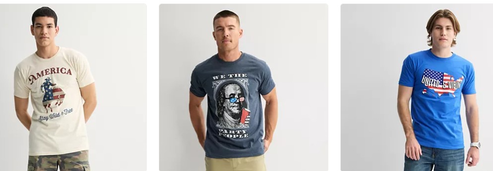 Men’s America Cowboy Stay Wild & Free Graphic Tee