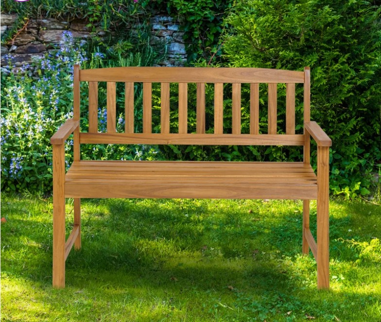 Loremarie Solid Wood Acacia Outdoor Bench