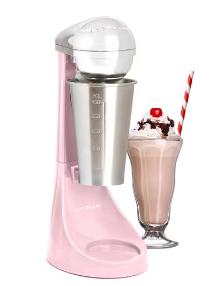 Nostalgia Two-Speed Milkshake Maker, Pink