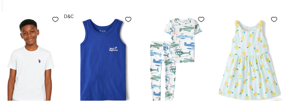 kid clothes clearance As low as $1, Including top brands like Reebok, Carters and more. .