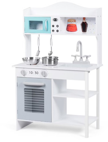 Costway Kids Kitchen Playset Cookware Cooking Set with Pots & Pans