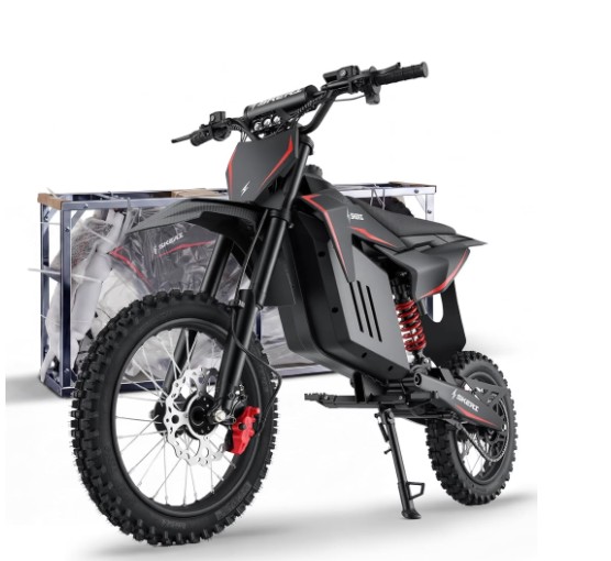 Skeri Electric Dirt Bike for Teens Adults, 14″/12″ Fat Tire 2000W (Peak 3200W) 48V 21AH Battery 37MPH Hydraulic off-Road Age 13+