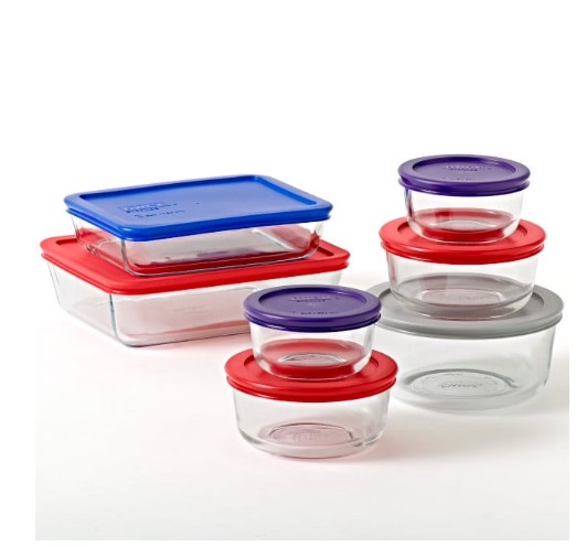 Pyrex Simply Store Glass Bakeware Set, 14 Piece