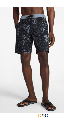 George Men’s and Big Men’s E-Board Swim Trunks with UPF 50+, 9″ Inseam, Sizes S-3XL