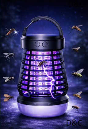 3 in 1 Outdoor & Indoor Bug Zapper – 7 Hour – Frequency & Blue Light Attraction-Rechargeable