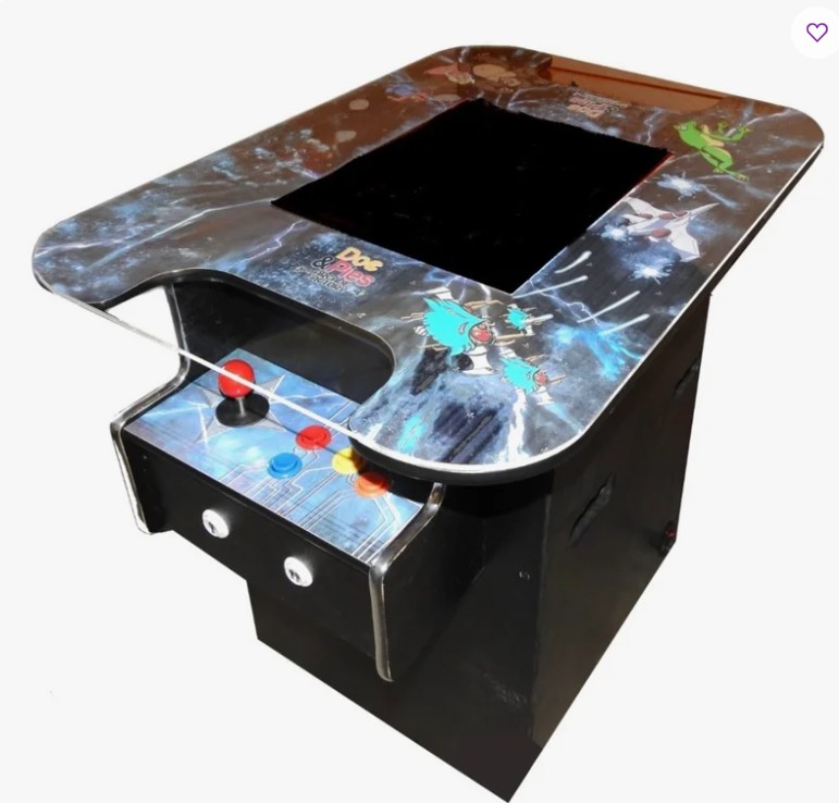 412 Classic Retro Games Cocktail Arcade Machine for Home or Work – Full Size – 2-Player