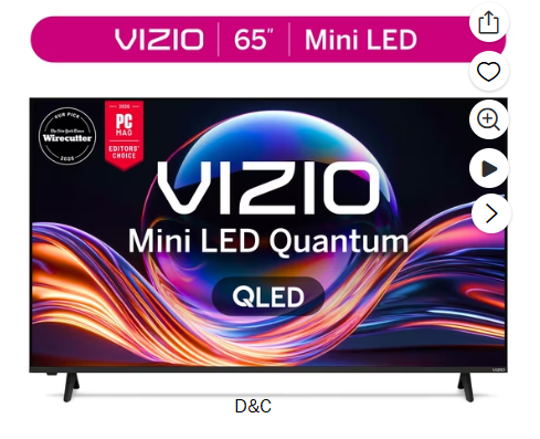 VlZl0 65” Mini LED Quantum 4K QLED Smart TVOnly $358 +🆓 Shipping