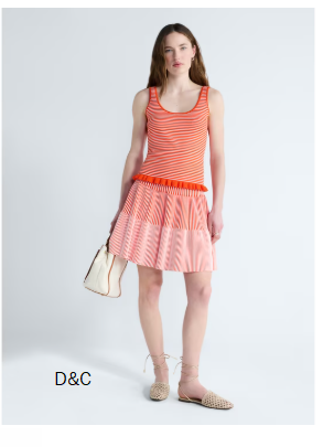 Free Assembly Women’s and Women’s Plus Ruffle Hem Knit Tank Top, Sizes XS-4X