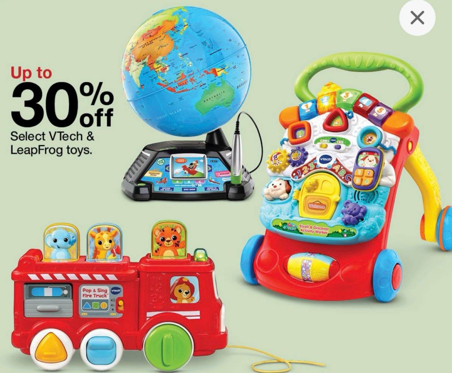 Up to 30% Off Select VTech & LeapFrog toys