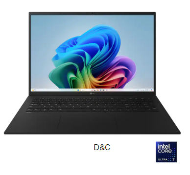 LG – gram 17″ Touch Screen Laptop – Copilot+ PC – Intel Core Ultra 7 Series 2 with 32GB Memory – 1TB SSD – Obsidian Black – Open Box – Fair