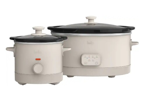 Bella – 6-qt. Programmable Slow Cooker & 2-qt. Slow Cooker Set – Oatmilk