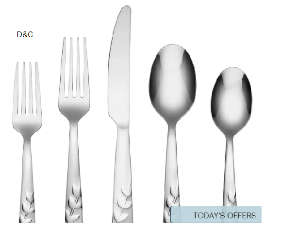 Cambridge Blossom Sand 20-Piece Flatware Set