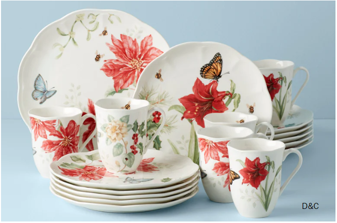 Lenox Butterfly Meadow Holiday 18-Piece Dinnerware Set