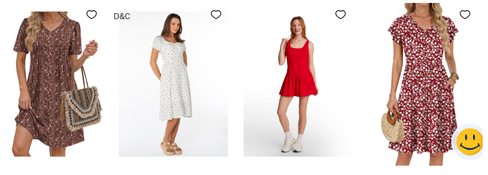 Womens casual summer dressesPrices starting at just $5!!Look your best without spending too much!!