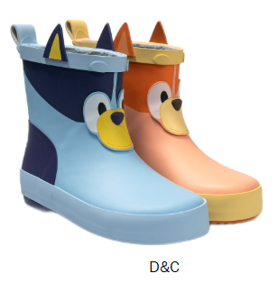 Bluey and Bingo Toddler 3D Rainboots