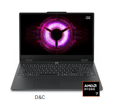 Lenovo – LOQ 15.6″ 2K Gaming Laptop – AMD Ryzen 7 170 2025 – 16GB Memory – NVIDIA GeForce RTX 5050 – 512GB Storage – Eclipse Black