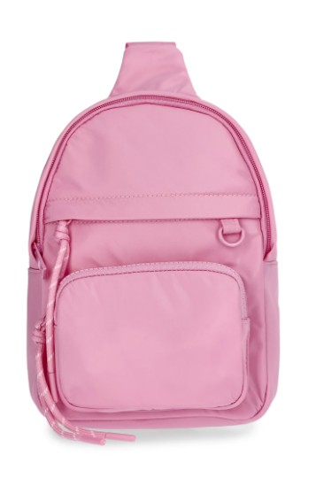 No Boundaries Women’s Hands Free Sling Bag, Pink Jubilee