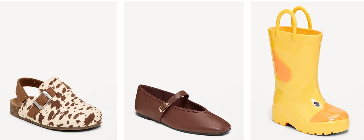 50% off all Shoes at Old Navy