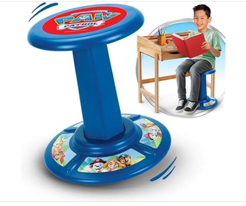 JAKKS Pacific Kid’s Paw Patrol Wiggle Stool Wobble Stools for Seating – Active Learning Stool for Kids, Sitting Balance Chair, Kids Stand Up Stool, Seating Wobble Chair