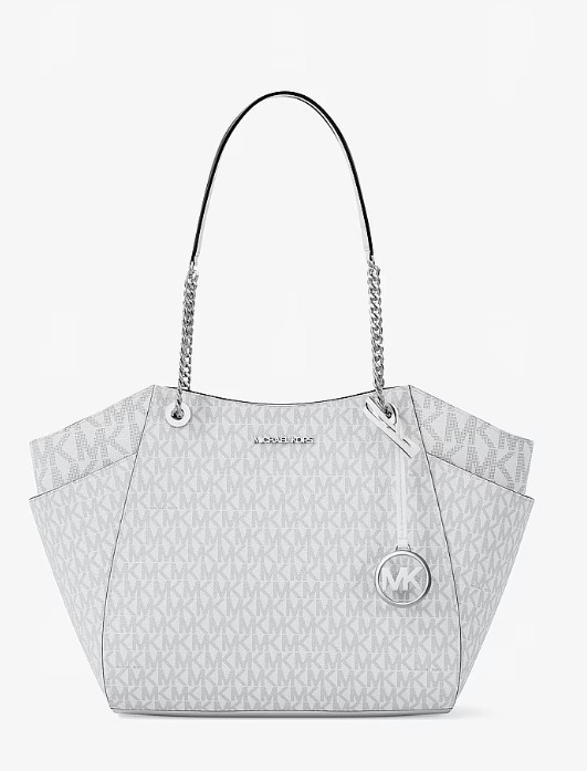 Jet Set Large Signature Logo Shoulder Bag