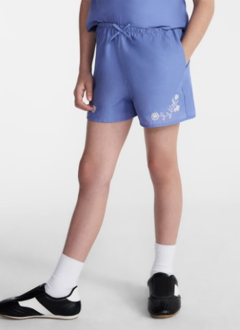 Weekend Academy Girls Embroidered Cotton Shorts, Sizes 4-18