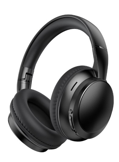 Wireless Bluetooth Headphones 5.4, 40H Playtime with 3 EQ Modes, 4 Micrs ENC Noise Cancelling for Clear Calls, Bass Boosted by 85%, Comfort Fit, Over Ear Headphones for Travel Home Office PC Black