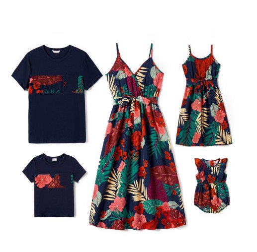 PatPat Women Dresses Mommy and Me Family Matching Outfits and Sleeveless Hawaiian Vacation Casual Beach Dresses for Women Sundresses, Womens M