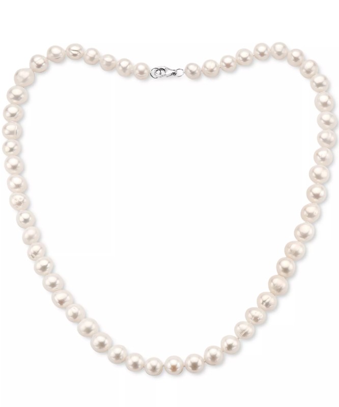 EFFY® White Cultured Freshwater Pearl (7 mm) 18″ Statement Necklace