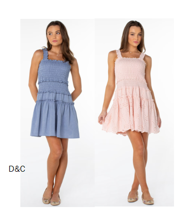 Celebrity Pink Women’s and Women’s Plus Smocked Ruffle Mini Dress, Size XS-4X