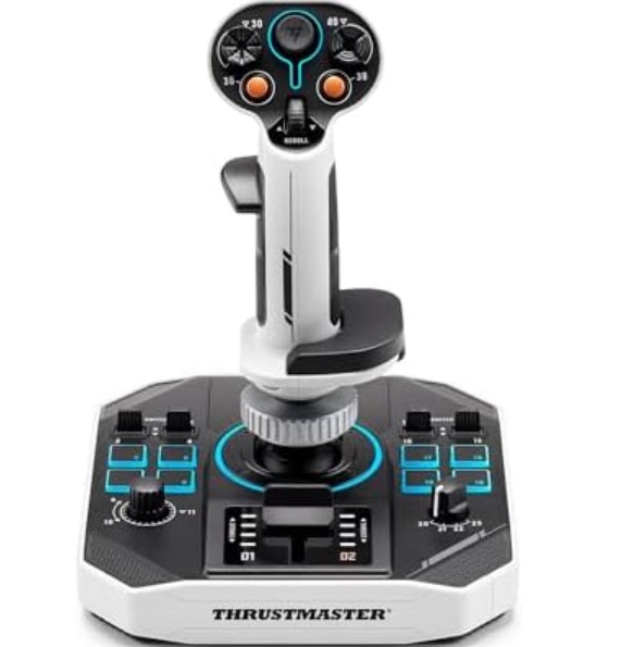 Thrustmaster Sol-R1 Flight Joystick, Hall Effect Technology for Ultra-Precise Gaming, 44 Buttons Ideal for Space Flight Simulation (compatible with PC)