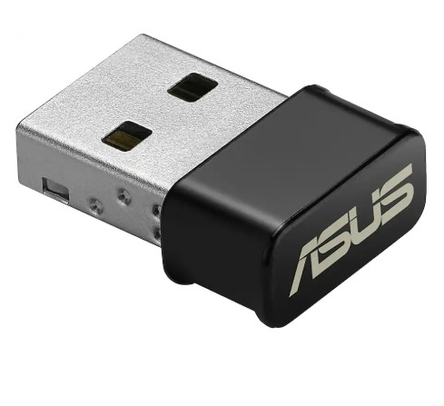 ASUS – USB-AC53 Nano AC1200 Dual-Band Wi-Fi 5 USB Network Adapter – Black