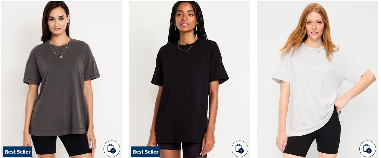 60% off T Shirts at Old Navy Ends today!