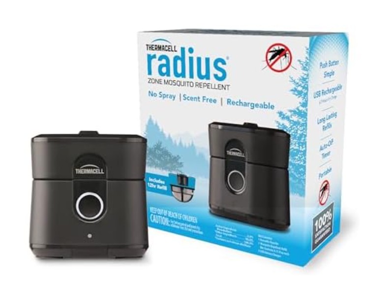 Thermacell Mosquito Repellent Radius Zone, Gen 2.0, Rechargeable; Includes 12-Hour Mosquito Repellent Refill; No Candle or Flame, Easy to Use & Long Lasting; Bug Spray Alternative