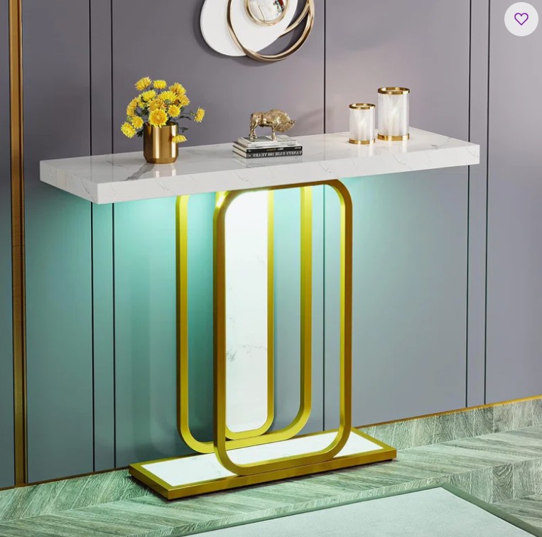 Leoh 41.33″ Console Table with LED Lights