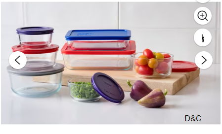 Pyrex Simply Store Glass Bakeware Set, 14 Piece