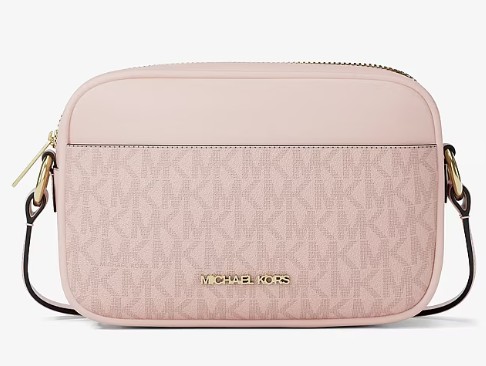 Jet Set Small Signature Logo Camera Crossbody Bag