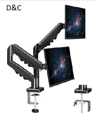 HOMOUNT Dual Monitor Mount Stand for 13-32 inch, Gas Spring Monitor Arm for 2 Monitor