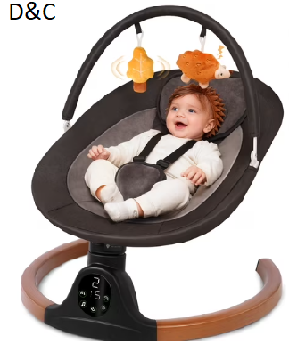 Babyeap Baby Swing for Infants, Electric Swing with 5 Swing Speeds and 10 Lullabies, Black