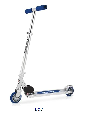 Razor A Model Kick Scooter for Kids Ages 5+ – Lightweight, Foldable, Aluminum Frame, and Adjustable Handlebars