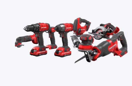 CRAFTSMAN V20 20-volt Max 8-Tool Power Tool Combo Kit with Soft Case (2-Batteries Included and Charger Included)