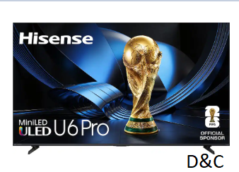 Hisense – 65″ Class U6 Pro MiniLED QLED UHD 4K HDR Glare-Free Smart Fire TV with Alexa+ (2026)