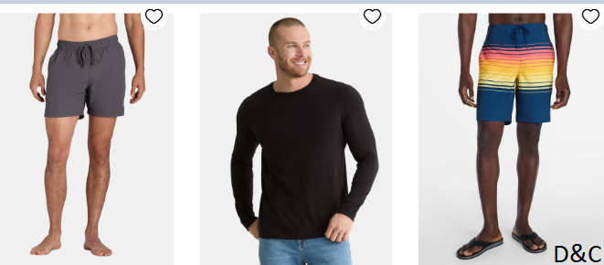 Men’s Clothes as low as $1