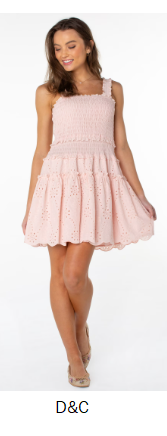 Celebrity Pink Women’s and Women’s Plus Smocked Ruffle Mini Dress, Size XS-4X